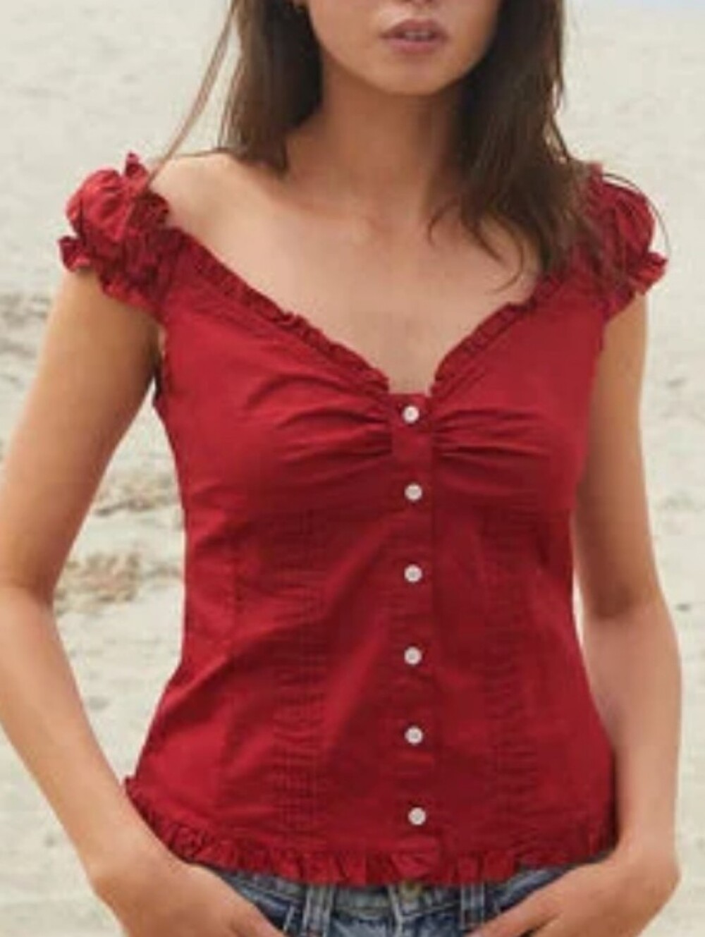 BRANDY MELVILLE - ELENA TOP (RED)